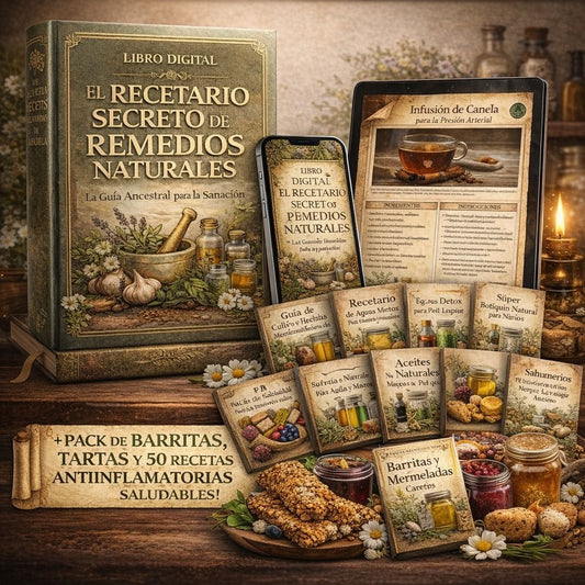 Pack Recetario Ancestral - La Guía Paso a Paso para Crear tú Medicina Natural en Casa✨ + BONOS Y REGALOS🎁